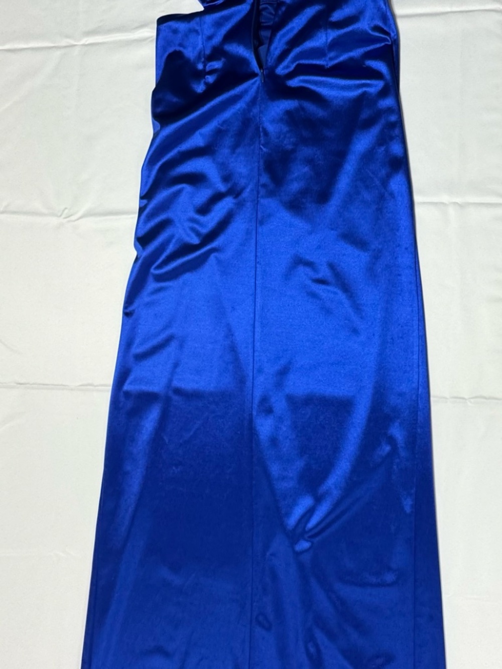 Lucy in the Sky Satin Cutout Corset Maxi in Blue - Size S - NEW Without Tag. - Picture 5 of 15